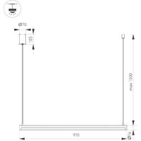 Подвесная люстра Arlight SP-Umbra-Hang-H-L900-15W Warm3000 036941(1) - Превью изображения №2 — Интернет-магазин Time-Shop