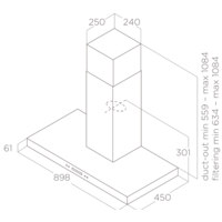 Кухонная вытяжка Elica Spot Plus IX/A/90 PRF0097373A - Превью изображения №4 — Интернет-магазин Time-Shop