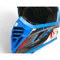 Мотошлем AIM RH855 Carbon Razor RH855R-DBR-XS (XS, синий/красный) - Превью изображения №7 — Интернет-магазин Time-Shop