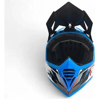 Мотошлем AIM RH855 Carbon Razor RH855R-DBR-XS (XS, синий/красный) - Превью изображения №6 — Интернет-магазин Time-Shop