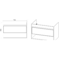  Viant Тумба под умывальник Бостон Como 80 VBOS80CO-T1YP - Превью изображения №4 — Интернет-магазин Time-Shop