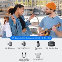 Радиосистема BOYA Mini 2-01 (черный) - Превью изображения №2 — Интернет-магазин Time-Shop