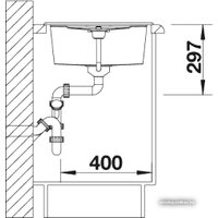 Кухонная мойка Blanco METRA 45 S (кофе) [515038] - Превью изображения №3 — Интернет-магазин Time-Shop
