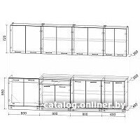 Готовая кухня Интерлиния Мила Лайт 3.0 (белый платинум/бетон/бискайская сосна) - Превью изображения №4 — Интернет-магазин Time-Shop