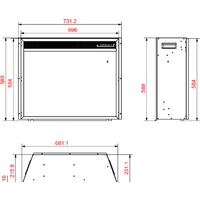 Электрокамин Aflamo LED 80 - Превью изображения №6 — Интернет-магазин Time-Shop