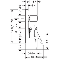 Смеситель без скрытого механизма Axor Citterio E 36455000 - Превью изображения №2 — Интернет-магазин Time-Shop