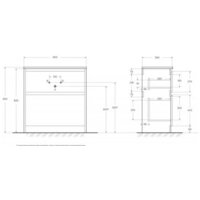  BelBagno Тумба под умывальник KRAFT39-800/390-2C-PIA-BO - Превью изображения №2 — Интернет-магазин Time-Shop