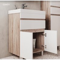  Volna Тумба под умывальник Conty 70.2D.1Y (напольная) - Превью изображения №3 — Интернет-магазин Time-Shop