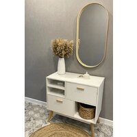 Зеркало EMZE Loft Oval 50x100 LOFT.50.100.DUB (дуб) - Превью изображения №3 — Интернет-магазин Time-Shop