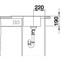 Кухонная мойка Blanco Elon 45 S (серый беж) 524821 - Превью изображения №4 — Интернет-магазин Time-Shop