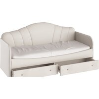 Кровать-тахта Трия Сабрина 900 с мягкой спинкой и ящиками ТД-307.12.02 (кашемир) - Превью изображения №2 — Интернет-магазин Time-Shop