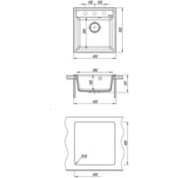 Кухонная мойка Lemark Hanka 9910009 (серый) - Превью изображения №4 — Интернет-магазин Time-Shop