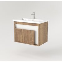  Дабер Тумба под умывальник 016 Cersanit Como 70 Т16.7C.0.21_light (с подсветкой, дуб галифакс/белый) - Превью изображения №2 — Интернет-магазин Time-Shop