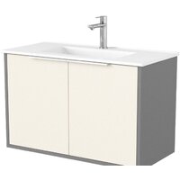 Дабер Тумба под умывальник 018 WeltWasser Deilbach 7517-80 Т18.8W.0.19Б (бежевый/серый/ручка белая)