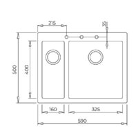 Кухонная мойка TEKA ForSquare 2B 590 TG (серый камень) - Превью изображения №2 — Интернет-магазин Time-Shop