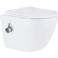 Унитаз подвесной Roxen Antares Bidet в комплекте с инсталляцией StounFix Dual Fresh 6 в 1 906342 (кнопка: черный матовый) - Превью изображения №7 — Интернет-магазин Time-Shop