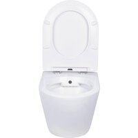 Унитаз подвесной Roxen Antares Bidet в комплекте с инсталляцией StounFix Dual Fresh 6 в 1 906342 (кнопка: черный матовый) - Превью изображения №8 — Интернет-магазин Time-Shop
