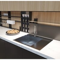 Кухонная мойка Mixline Pro 552926 (черный графит, с сифоном) - Превью изображения №4 — Интернет-магазин Time-Shop