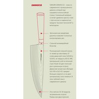 Кухонный нож Samura Damascus SD-0045 - Превью изображения №8 — Интернет-магазин Time-Shop