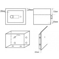 Офисный сейф SAFEtronics NTL 24Ms - Превью изображения №9 — Интернет-магазин Time-Shop