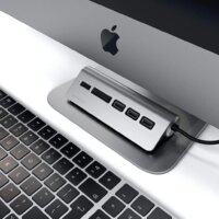 USB-хаб Satechi USB-C Combo Hub ST-TCHCRM (серый космос) - Превью изображения №5 — Интернет-магазин Time-Shop