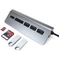 USB-хаб Satechi USB-C Combo Hub ST-TCHCRM (серый космос) - Превью изображения №4 — Интернет-магазин Time-Shop