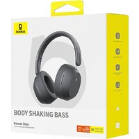 Наушники Baseus Bass 35 Max (серый) - Превью изображения №9 — Интернет-магазин Time-Shop