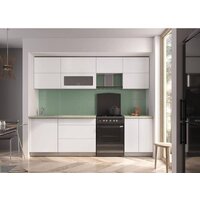 Готовая кухня Интерлиния Интерлиния Мила Матте 2.6 Б (белый/белый/опал светлый) - Превью изображения №2 — Интернет-магазин Time-Shop