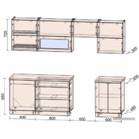 Готовая кухня Интерлиния Интерлиния Мила Матте 2.6 Б (белый/белый/опал светлый) - Превью изображения №5 — Интернет-магазин Time-Shop
