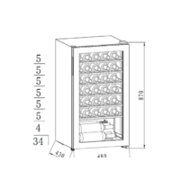 Винный шкаф MAUNFELD MFWC-85S34 - Превью изображения №2 — Интернет-магазин Time-Shop