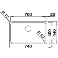 Кухонная мойка Blanco Solis 700-U 526125 (полированная) - Превью изображения №2 — Интернет-магазин Time-Shop