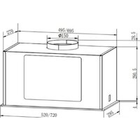 Кухонная вытяжка Faber Aria BK 72 305.0702.958 - Превью изображения №2 — Интернет-магазин Time-Shop