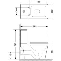 Унитаз напольный Lauter W09 P-TRAP с жестким сиденьем и микролифтом 21900002 (горизонтальный выпуск) - Превью изображения №13 — Интернет-магазин Time-Shop