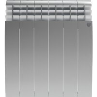 Алюминиевый радиатор Royal Thermo Biliner Alum 500 Silver Satin (14 секций) - Превью изображения №2 — Интернет-магазин Time-Shop