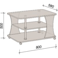 Журнальный столик Артём-Мебель Либерти СН 119.01-02 (белый) - Превью изображения №3 — Интернет-магазин Time-Shop