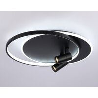 Припотолочная люстра Ambrella light FL51393/1+2 BK - Превью изображения №3 — Интернет-магазин Time-Shop