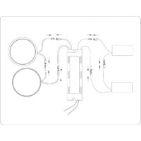 Припотолочная люстра Ambrella light FL51393/1+2 BK - Превью изображения №10 — Интернет-магазин Time-Shop