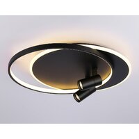Припотолочная люстра Ambrella light FL51393/1+2 BK - Превью изображения №2 — Интернет-магазин Time-Shop