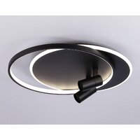 Припотолочная люстра Ambrella light FL51393/1+2 BK - Превью изображения №4 — Интернет-магазин Time-Shop