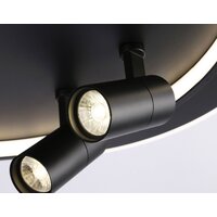 Припотолочная люстра Ambrella light FL51393/1+2 BK - Превью изображения №7 — Интернет-магазин Time-Shop