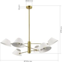 Подвесная люстра Evoluce SLE1253-353-06 - Превью изображения №4 — Интернет-магазин Time-Shop