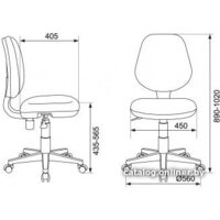 Компьютерное кресло Бюрократ CH-W213/TW-96-1 (оранжевый) - Превью изображения №6 — Интернет-магазин Time-Shop