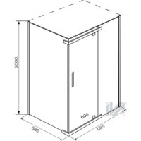 Душевой уголок IVA E1SC129T - Превью изображения №3 — Интернет-магазин Time-Shop