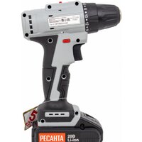 Дрель-шуруповерт Ресанта ДА-20-2ЛК-Б (с 2-мя АКБ, кейс) - Превью изображения №2 — Интернет-магазин Time-Shop