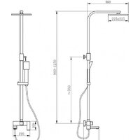 Душевая система  Abber Daheim AF8216 - Превью изображения №4 — Интернет-магазин Time-Shop