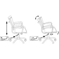 Офисное кресло Бюрократ CH-993-Low/Blue (синий) - Превью изображения №6 — Интернет-магазин Time-Shop