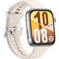 Умные часы Huawei Watch FIT 4 (серебристый, с бежевым силиконовым ремешком, международная версия) - Превью изображения №5 — Интернет-магазин Time-Shop