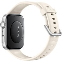 Умные часы Huawei Watch FIT 4 (серебристый, с бежевым силиконовым ремешком, международная версия) - Превью изображения №2 — Интернет-магазин Time-Shop