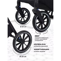 Универсальная коляска MOWbaby Amber MB068 (3 в 1, мятный) - Превью изображения №9 — Интернет-магазин Time-Shop