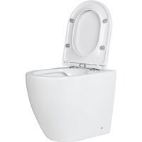 Унитаз подвесной Roxen Antares в комплекте с инсталляцией StounFix Dual Fresh 6 в 1 533395 (кнопка: белый глянец) - Превью изображения №7 — Интернет-магазин Time-Shop